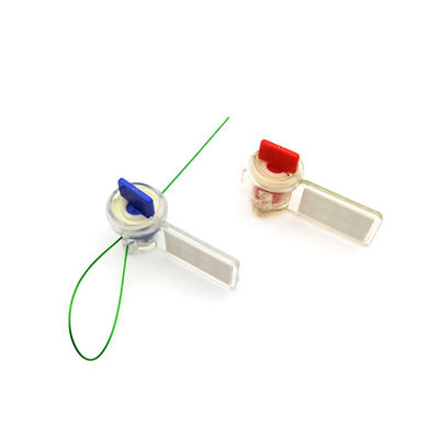 45.5*25.5*18.5 mm Twist Tight Clear PC Barcode Watermeter Beveiligingszegel Geel