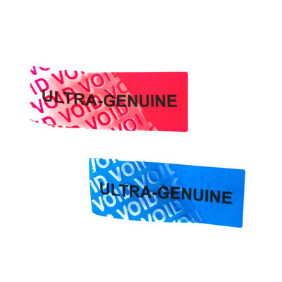 Zilver Tamper Proof Glossy Matte Veiligheidslabel Void Stickers voor Tamper Resistance