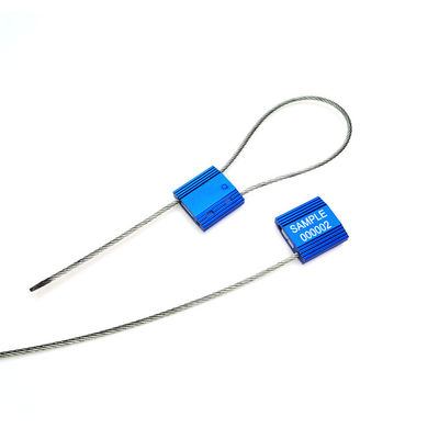 US-CC302 Gegalvaniseerde staaldraad Truck Container Security Aluminium Metal Cable Seals 3,0 mm 26*26*9 mm
