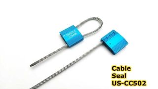 Hoge beveiliging staaldraad kabelafdichting containerslot