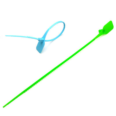 Zelfvergrendelend PP-stripzegel met markeringsgebied L 33 * W 25 mm en aangepaste plastic tag