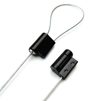 Tamperproof Pull Tight Zinc Alloy Container Door Lock Cable Seal Rood 26.8*18.8*11 mm