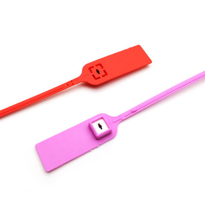 Trek strak plastic zegel metalen invoegplaat platte staart wegwerp aangepast veiligheidszegel tag