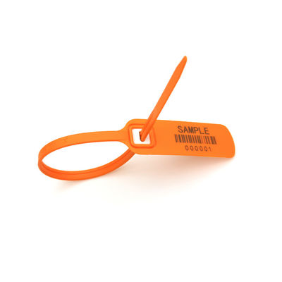 Kleding met hoge treksterkte Custom Logo Plastic Seal Tags met metalen inslag US-PS300FT
