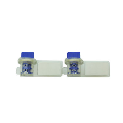 45.5*25.5*18.5 mm Twist Tight Clear PC Barcode Watermeter Beveiligingszegel Geel