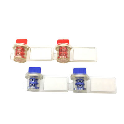 45.5*25.5*18.5 mm Twist Tight Clear PC Barcode Watermeter Beveiligingszegel Geel