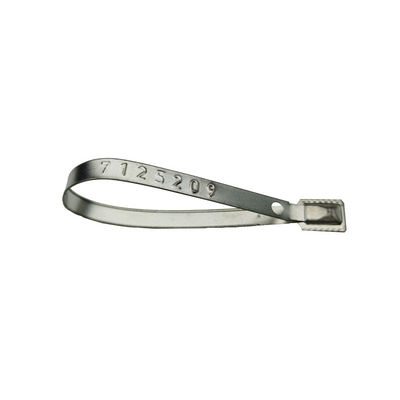 118*8,2*0,7 mm Strak vergrendelend metalen veiligheidszegel voor US-MS01-container