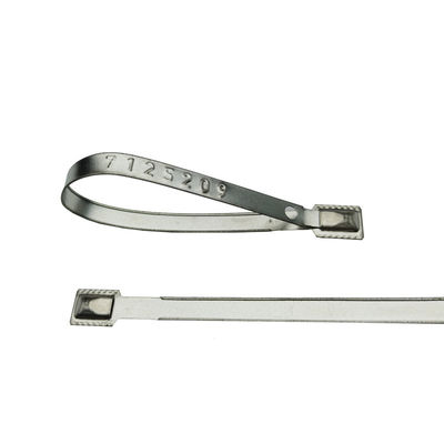 118*8,2*0,7 mm Strak vergrendelend metalen veiligheidszegel voor US-MS01-container