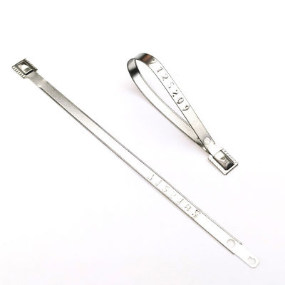 118*8,2*0,7 mm Strak vergrendelend metalen veiligheidszegel voor US-MS01-container