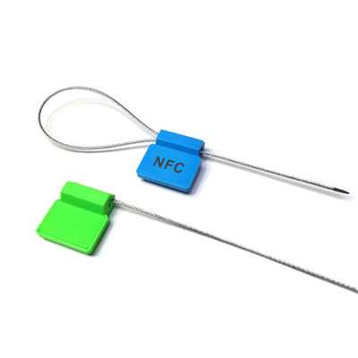 US-RF181B QR-code genummerd zegel beveiliging RFID container slot met roestvrijstalen draad