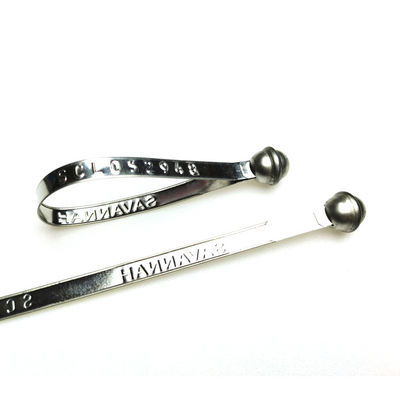 216 mm Vaste lengte Zelfvergrendelend metaalclip-bandzegel met markeringsgebied 150*8 mm