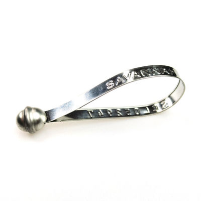 216 mm Vaste lengte Zelfvergrendelend metaalclip-bandzegel met markeringsgebied 150*8 mm