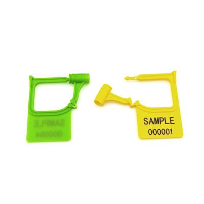 Zwart US-PSP01 Mini Plastic Hang Tag Indicatief hangslot Beveiligingszegel met laserprint