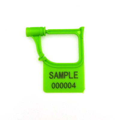 Zwart US-PSP01 Mini Plastic Hang Tag Indicatief hangslot Beveiligingszegel met laserprint