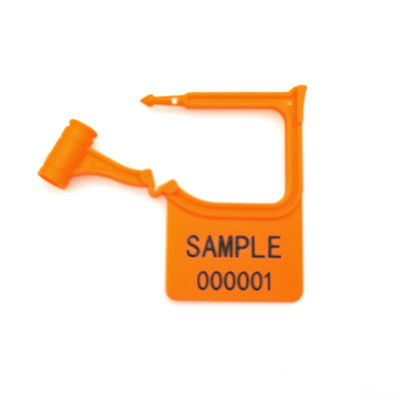 Zwart US-PSP01 Mini Plastic Hang Tag Indicatief hangslot Beveiligingszegel met laserprint