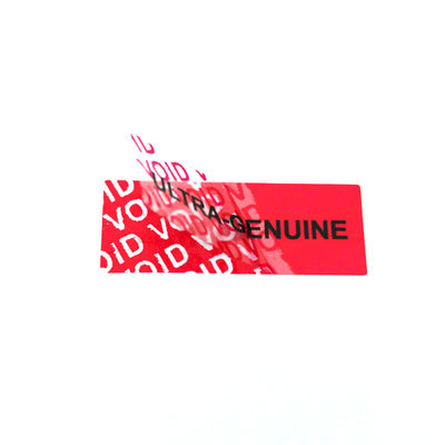 Zilver Tamper Proof Glossy Matte Veiligheidslabel Void Stickers voor Tamper Resistance