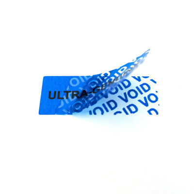 Zilver Tamper Proof Glossy Matte Veiligheidslabel Void Stickers voor Tamper Resistance