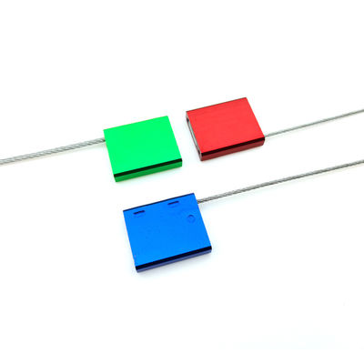 4.01 KN 409.18 KG Treksterkte Rood US-CC201 Reeksnummerde veiligheidskabel van aluminiumlegering