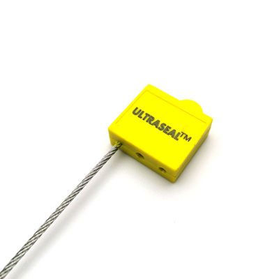 400 mm Oranje Zelfvergrendelend Dubbelvergrendelingszegel Trek Strak Plastic Veiligheidskabelzegel 2.0 mm