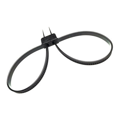 12*690 mm Zelfvergrendelend Tight Police Security Double Flex Plastic Nylon Handboeien