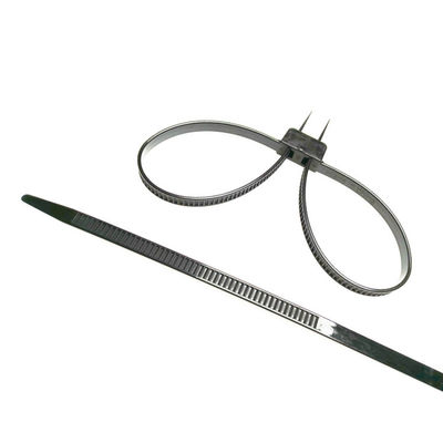 12*690 mm Zelfvergrendelend Tight Police Security Double Flex Plastic Nylon Handboeien