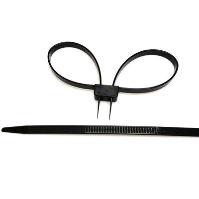 12*690 mm Zelfvergrendelend Tight Police Security Double Flex Plastic Nylon Handboeien