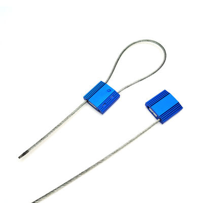 Aluminiumlegering gegalvaniseerd staaldraad beveiligingskabel afdichtingen voor markerbare oppervlakte 26*26 mm