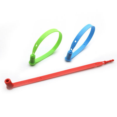 198 mm wegwerpaantekening voor douanewagens, plastic veiligheidsteken met nummer en manipulatiebeveiliging