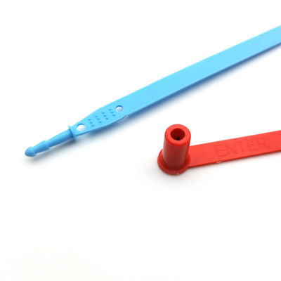 198 mm wegwerpaantekening voor douanewagens, plastic veiligheidsteken met nummer en manipulatiebeveiliging