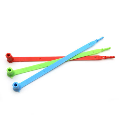 198 mm wegwerpaantekening voor douanewagens, plastic veiligheidsteken met nummer en manipulatiebeveiliging