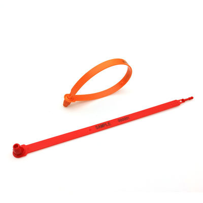 250 mm lengte Tamperproof zelfvergrendelend plastic veiligheidsvoertuig zegel voor vrachtbescherming