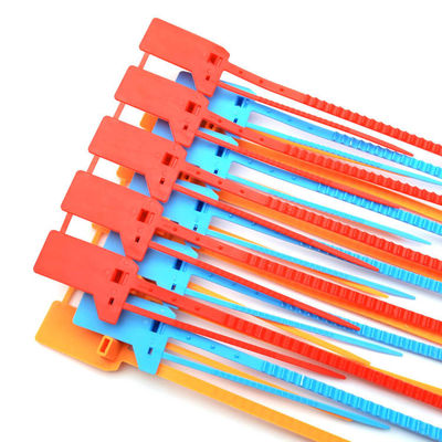 Oranje eenmalig beveiligingsteken 400*34*16 mm Perfect voor plastic containers