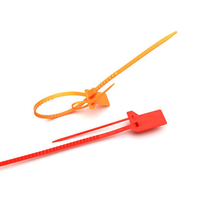 Oranje eenmalig beveiligingsteken 400*34*16 mm Perfect voor plastic containers