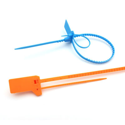 Oranje eenmalig beveiligingsteken 400*34*16 mm Perfect voor plastic containers
