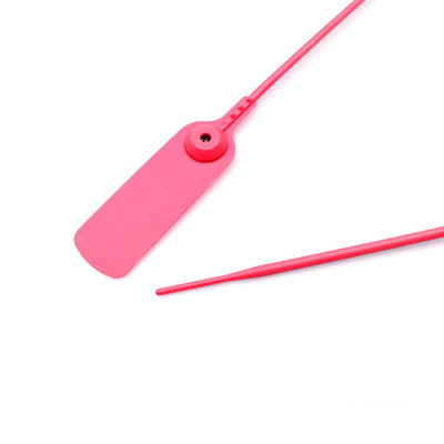 Print Laser/Hot Stamp 400mm Verstelbaar Plastic Locking Strip Seal Met Metalen Invoegsel