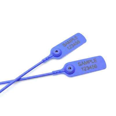 Print Laser/Hot Stamp 400mm Verstelbaar Plastic Locking Strip Seal Met Metalen Invoegsel