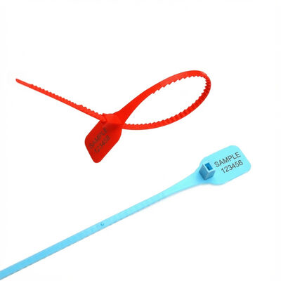 Op maat gemaakte 350*26*14,8 mm Rode Pull Tight Security Seal voor en veilige productverpakking