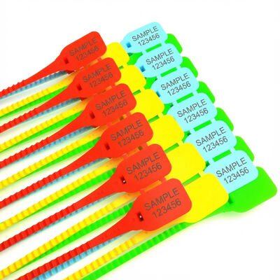 Op maat gemaakte 350*26*14,8 mm Rode Pull Tight Security Seal voor en veilige productverpakking