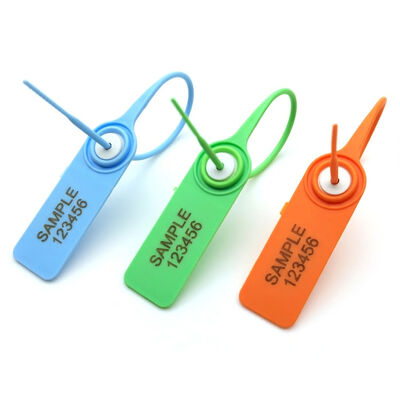 200 mm Tight Pull Plastic Seal voor beveiliging Tag Wit indicatief en Laser/Hot Stamp Print