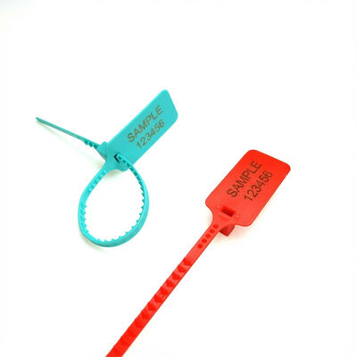 Tamperproof Big Flag Security Plastic Seal voor bagagezakken Markeringsgebied L 49.5 * W 30 mm