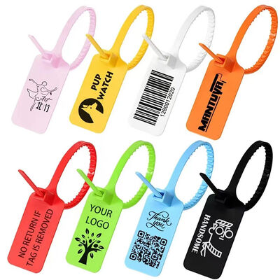 Tamperproof Big Flag Security Plastic Seal voor bagagezakken Markeringsgebied L 49.5 * W 30 mm