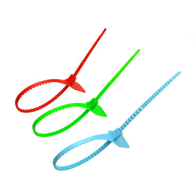 Zelfvergrendelend PP-stripzegel met markeringsgebied L 33 * W 25 mm en aangepaste plastic tag